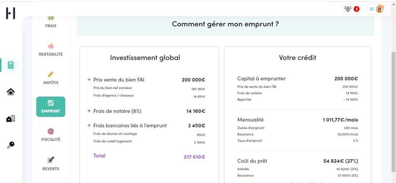 avis-horiz-io-emprunt Horiz.io gestion des emprunts
